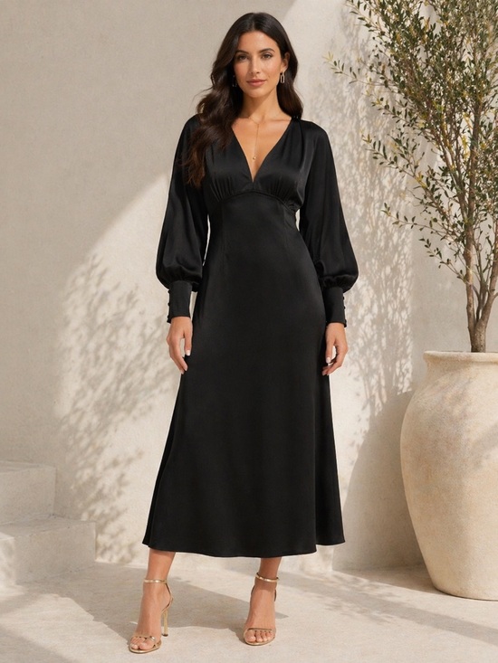Lena Dresses & Skirts - Lena Black Long Sleeve Dress